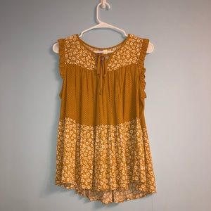 Yellow Patterned T-Shirt